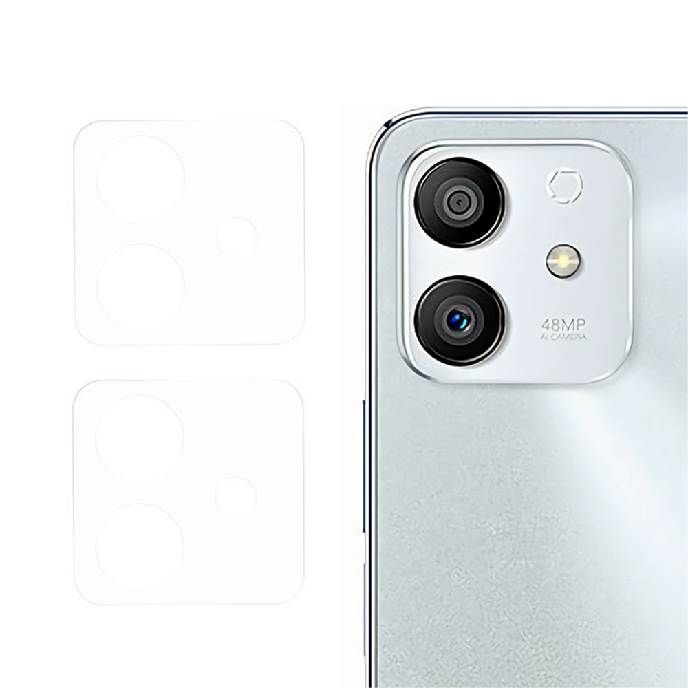 2Pcs/Set Anti-scratch Camera Lens Film for Honor Play6T Pro Clear 3D Arc Edge Tempered Glass Lens Protector-1