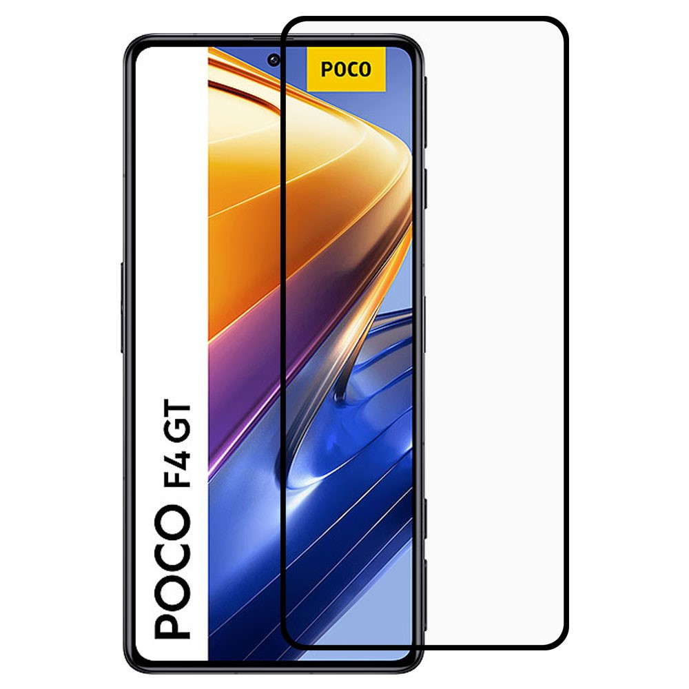 RURIHAI For Xiaomi Poco F4 GT 2.5D Secondary Hardening Tempered Glass Film Full Glue HD Clear Full Screen Protector-1