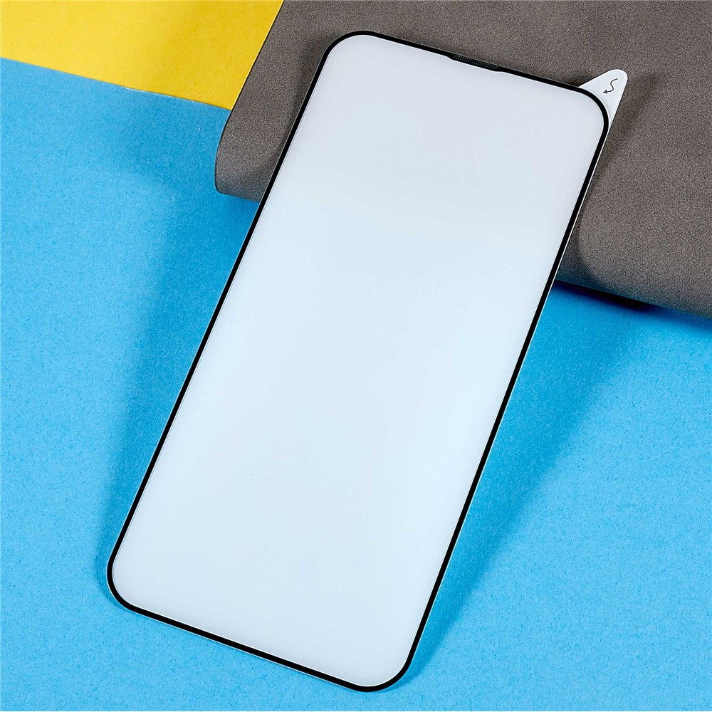 RURIHAI for iPhone 13 Pro 6.1 inch Dustproof Screen Protector Full Cover Full Glue HD 9H Hardness Anti-fingerprint AGC Tempered Glass Film-3
