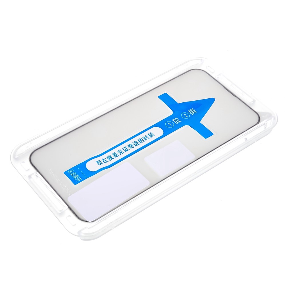 RURIHAI for iPhone 13 Pro 6.1 inch Dustproof Screen Protector Full Cover Full Glue HD 9H Hardness Anti-fingerprint AGC Tempered Glass Film-7