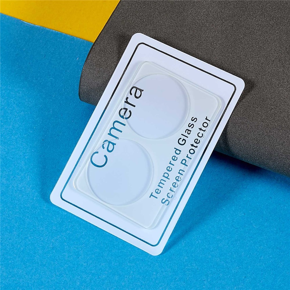 2Pcs/Set Camera Lens Protector for vivo S15e, 3D Arc Edge HD Clear Tempered Glass Scratch-Resistant Camera Cover Film-3