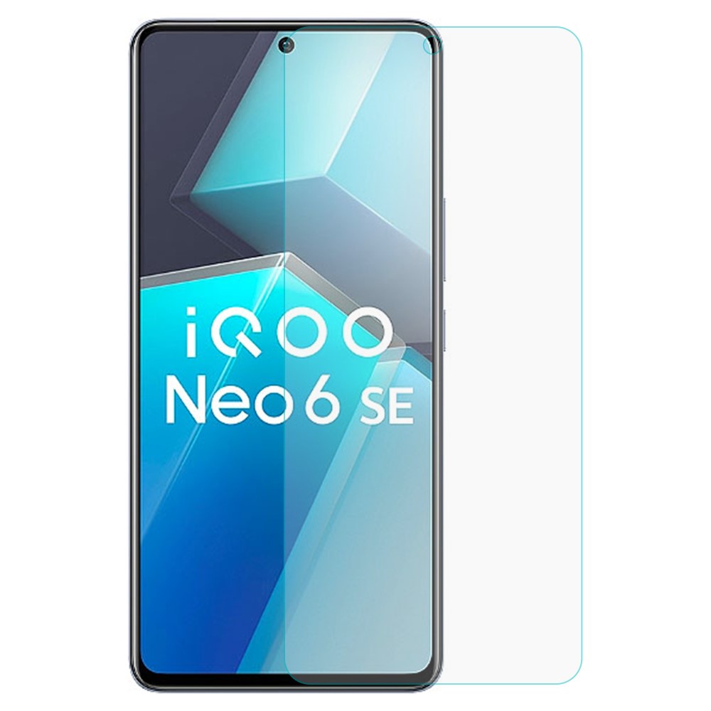 For vivo iQOO Neo6 SE Screen Protector 0.3mm Arc Edges Ultra Clear Anti-stains Tempered Glass Screen Film-1