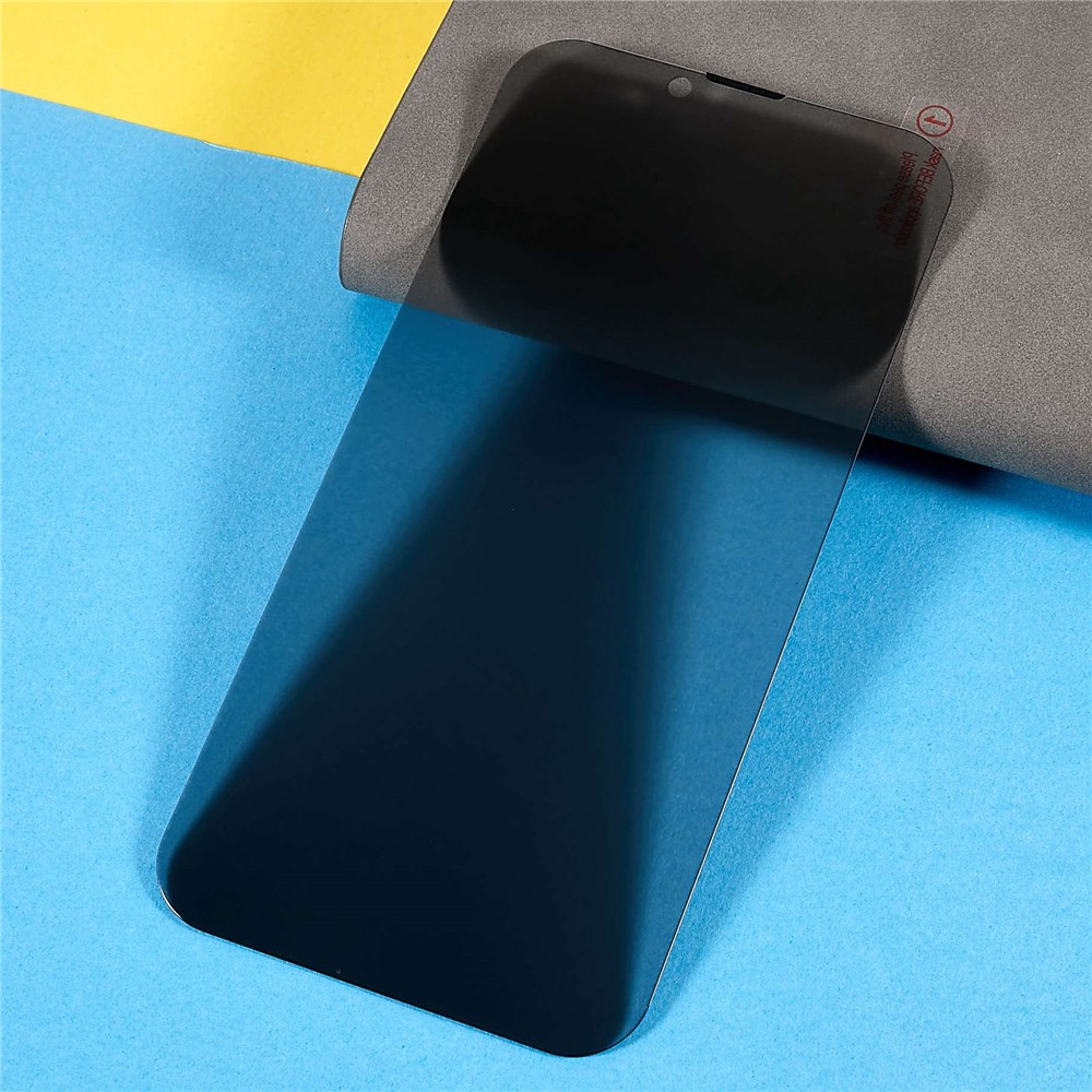 RURIHAI for iPhone 13 Pro 6.1 inch Privacy Screen Protector Full Cover Screen Full Glue HD Anti-Scratch Dust-Proof AGC Tempered Glass Film-3