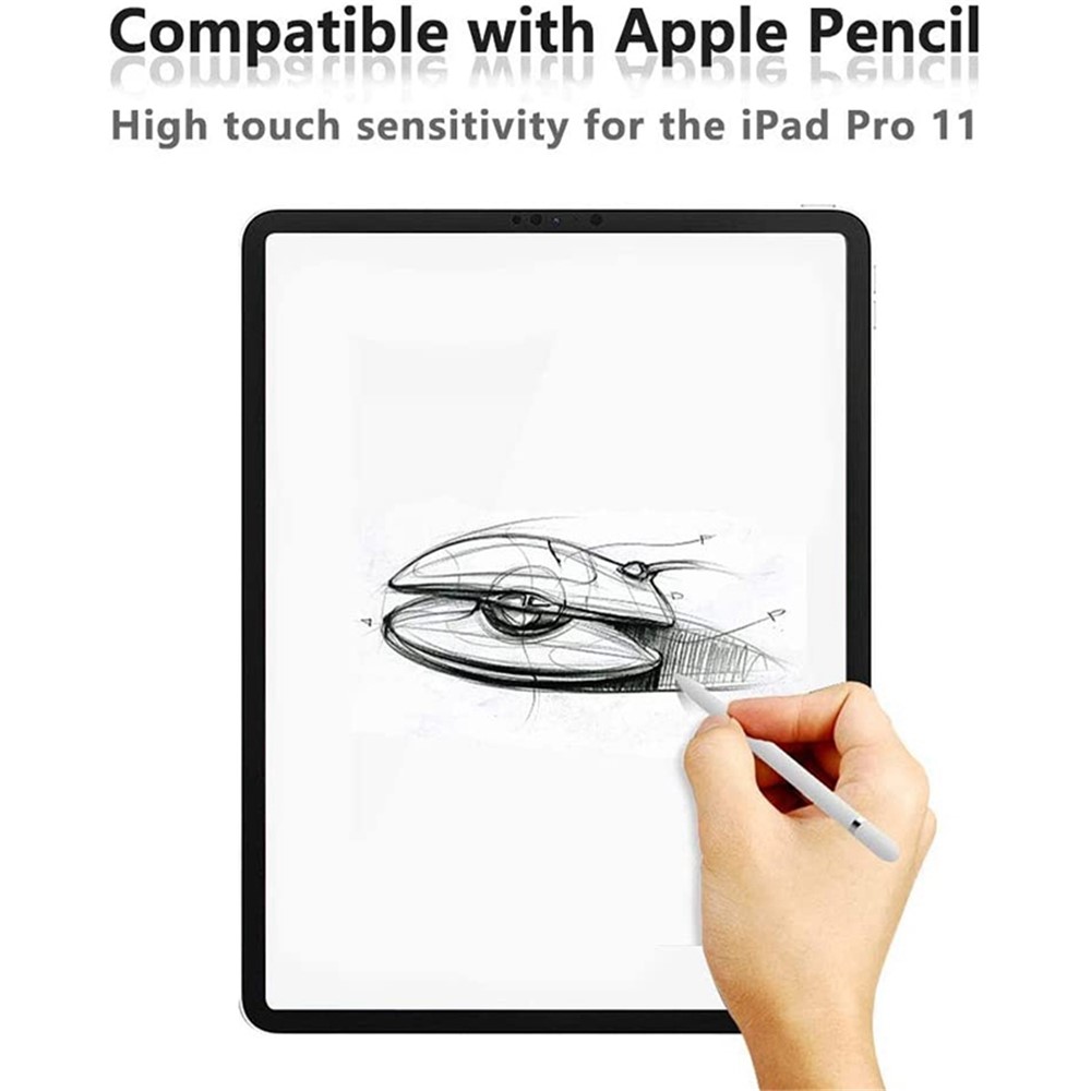 For iPad Pro 11-inch (2021)/(2020)/(2018) Anti-blue-ray Anti-glare Full Screen Protector Fingerprint-free Tempered Glass Film-5