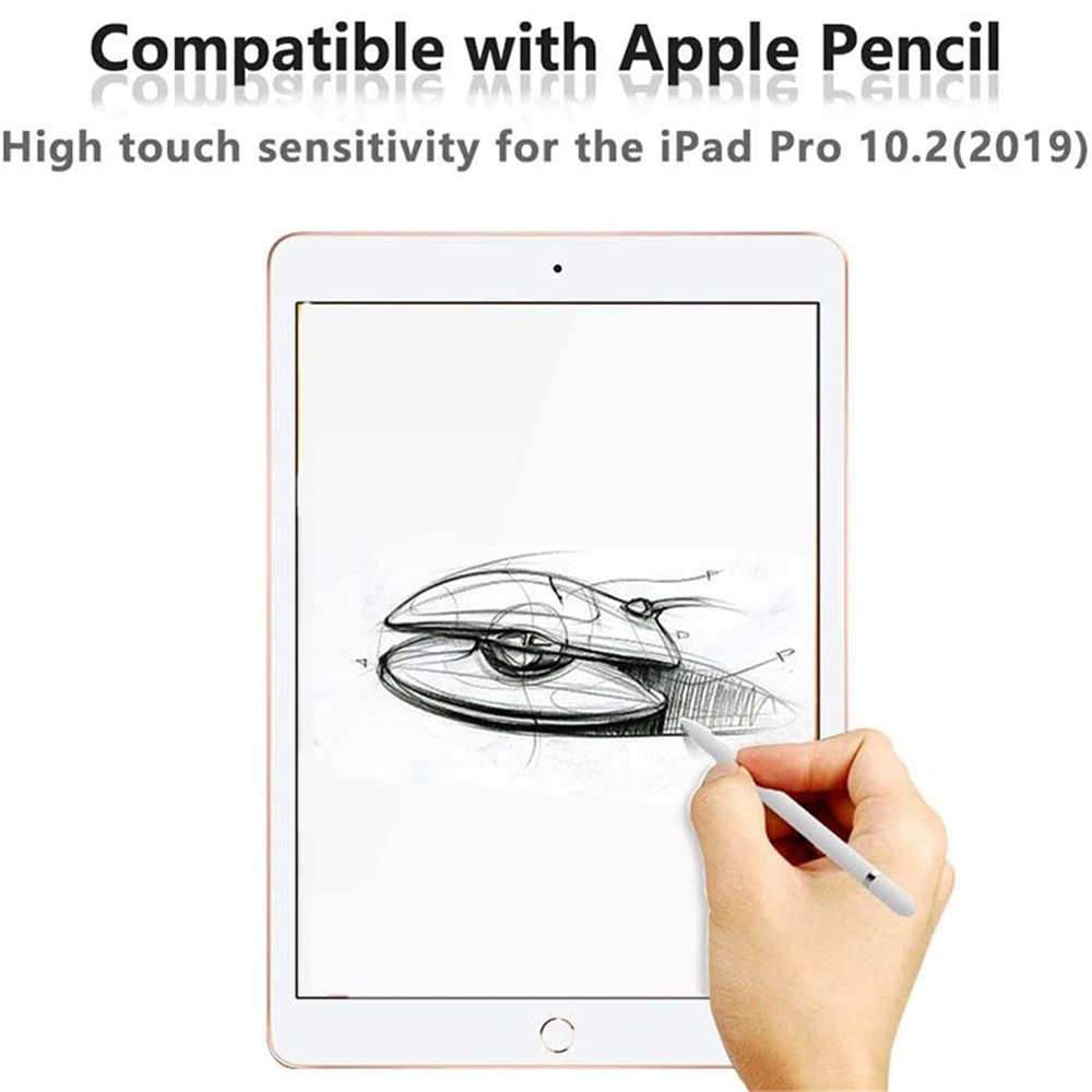 For iPad 10.2 (2021)/(2020)/(2019) Anti-blue-ray Eyestrain Reducing Tempered Glass Film HD Clear Full Coverage Screen Protector-6