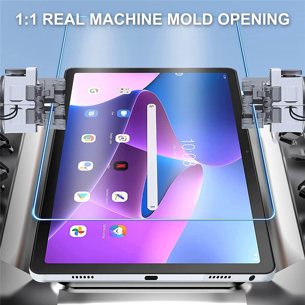 For Lenovo Tab M10 Plus (Gen 3) 2Pcs/Pack 2.5D Full Coverage Screen Protector High Definition Ultra-resistant Tempered Glass Film-6