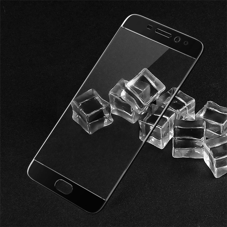 IMAK Tempered Glass Screen Protector Complete Covering for Meizu M5 Note - Black-1