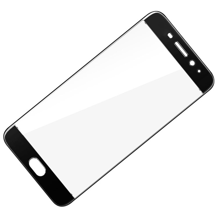 IMAK Tempered Glass Screen Protector Complete Covering for Meizu M5 Note - Black-3