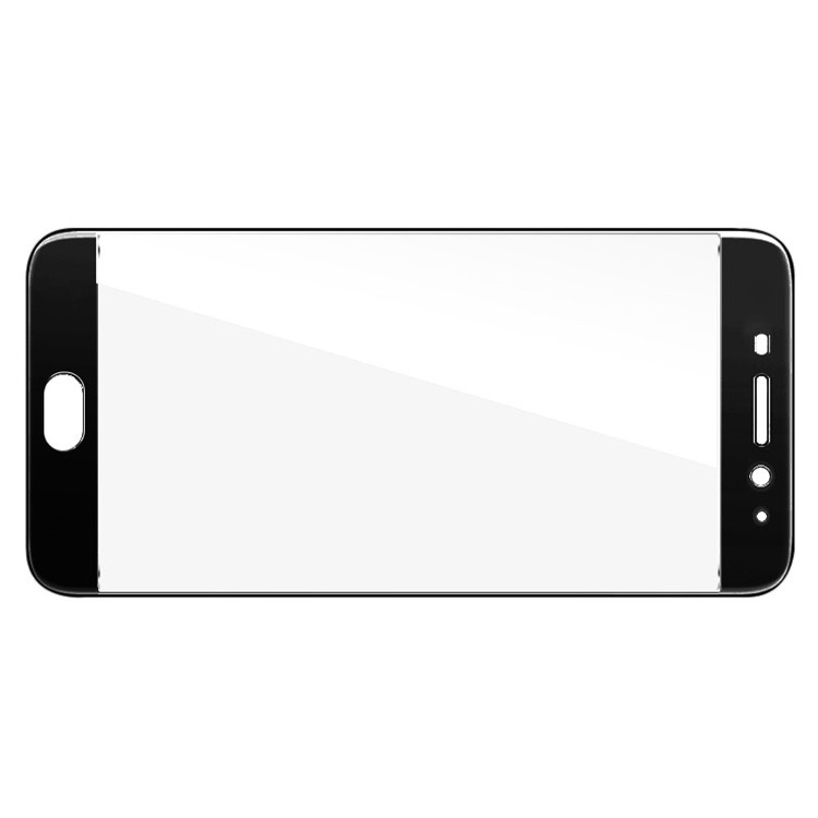 IMAK Tempered Glass Screen Protector Complete Covering for Meizu M5 Note - Black-4