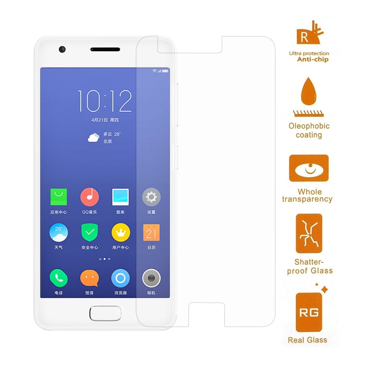 0.3mm Tempered Glass Screen Protector Film for Lenovo ZUK Z2 (Arc Edge)-1