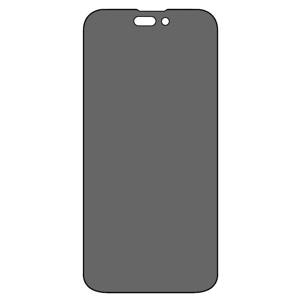 5Pcs/Pack 2.5D Tempered Glass Film for iPhone 14 Pro Max 6.7 inch, Anti-spy Silk Printing Full Glue Full Screen Protector-2