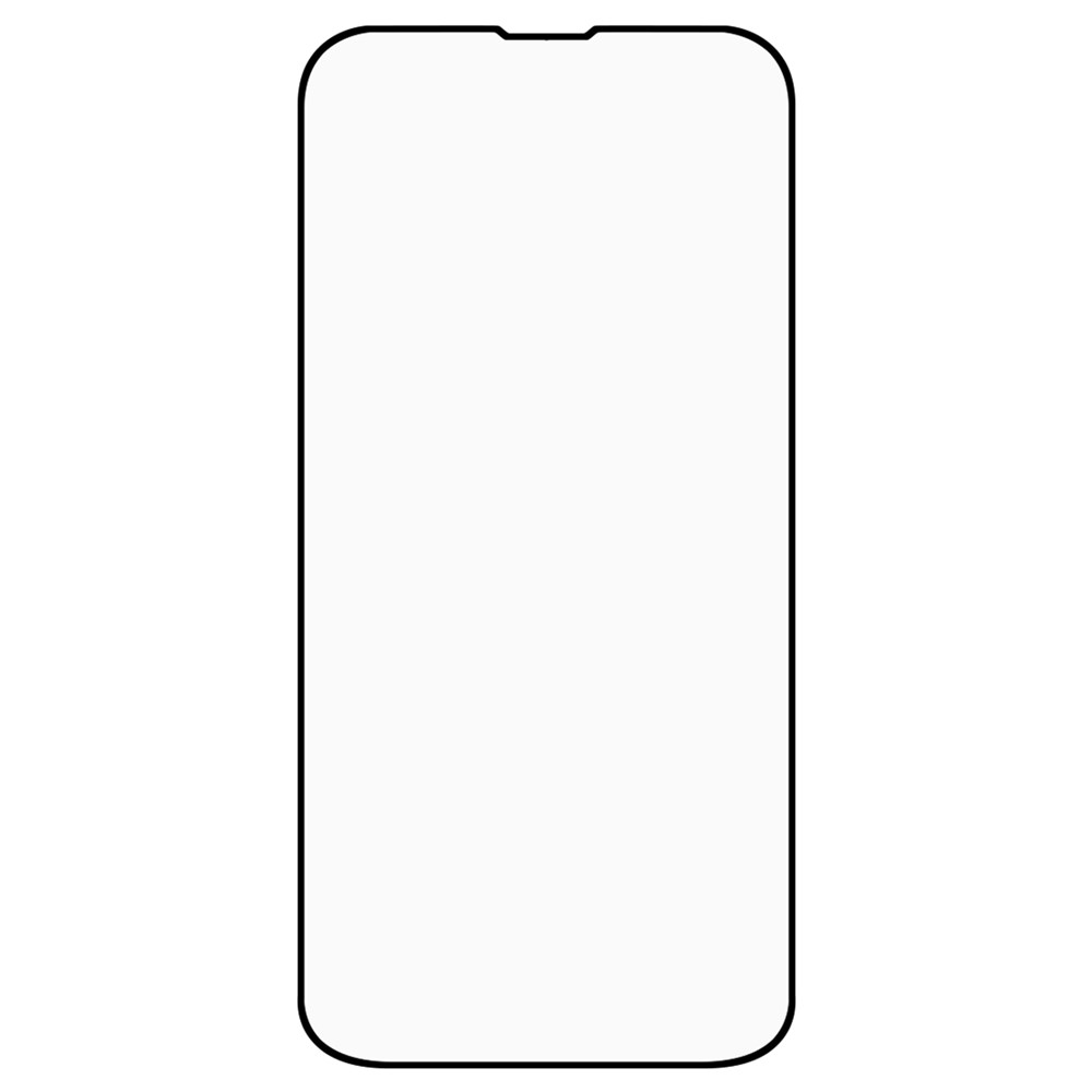 100Pcs/Pack for iPhone 14 Pro 6.1 inch 2.5D Anti-fingerprint HD Clear Silk Printing Tempered Glass Full Glue Full Screen Protector-2