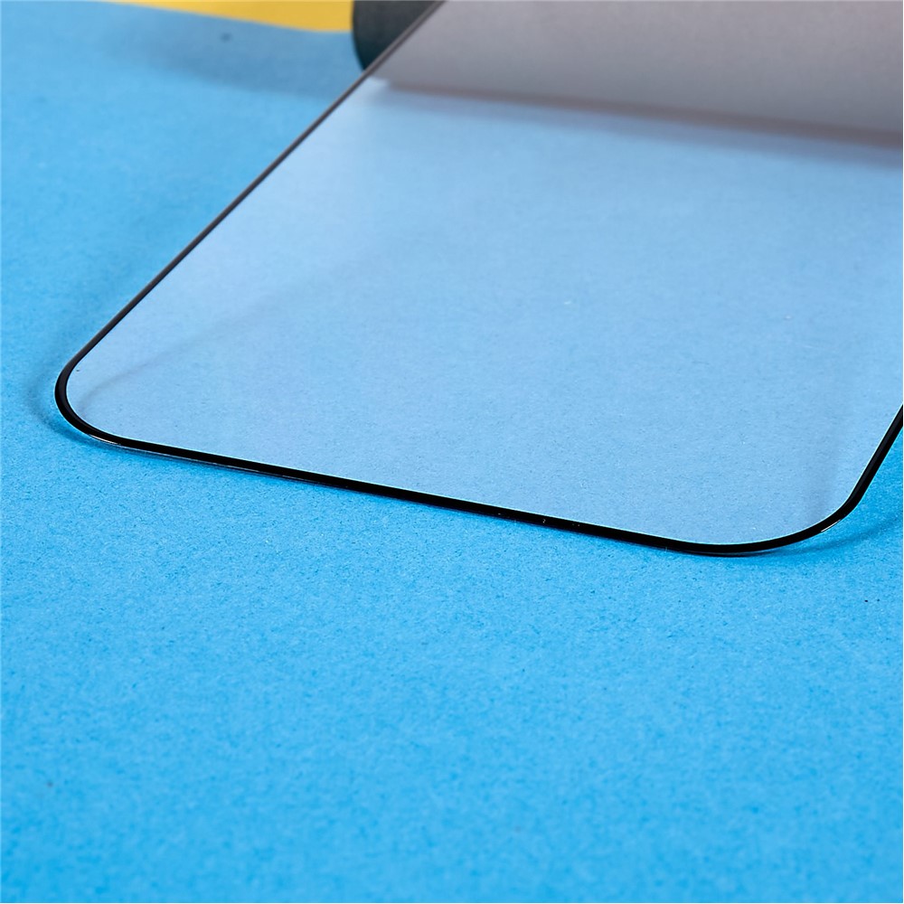 100Pcs/Pack for iPhone 14 Pro 6.1 inch 2.5D Anti-fingerprint HD Clear Silk Printing Tempered Glass Full Glue Full Screen Protector-6