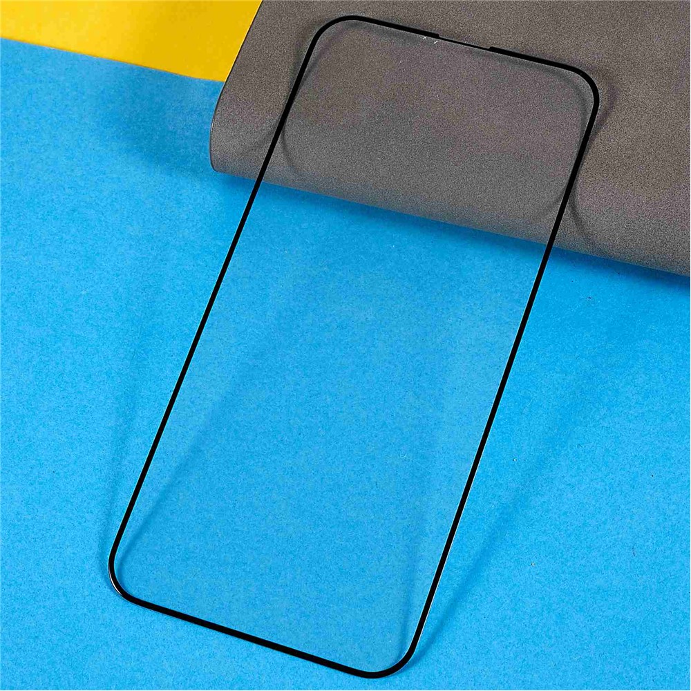 50Pcs/Pack Tempered Glass Film for iPhone 13 6.1 inch/14 6.1 inch, Silk Printing Full Glue 2.5D Full Screen Protector-4