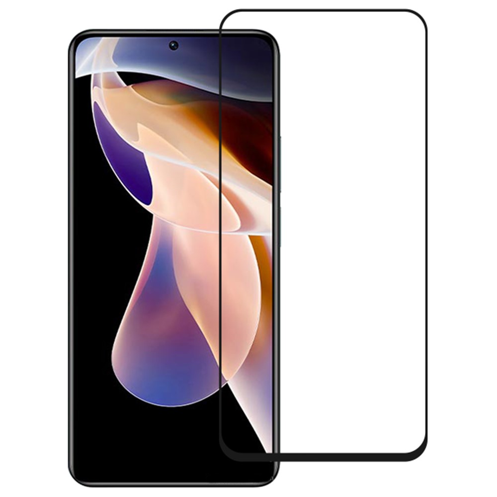 LUANKE For Xiaomi Redmi Note 11 Pro 4G (MediaTek)/Note 11 Pro 5G (Qualcomm)/Note 11E Pro 5G 2.5D Arc Edges Full Screen Full Glue Anti-stain Silk Printing Screen Protector 9H Clear Tempered Glass Film-1