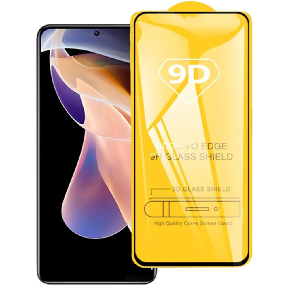 LUANKE For Xiaomi Poco X4 Pro 5G 2.5D Arc Edges Silk Printing Anti-wear Screen Protector Full Cover Full Glue 9H Clear Tempered Glass Film-3