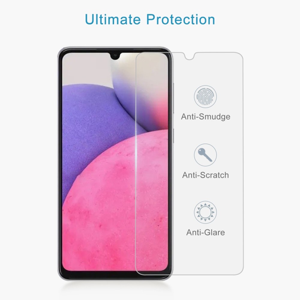 LUANKE For Samsung Galaxy A33 5G Full Glue Screen Protector Clear High Definition Anti-fingerprint 2.5D 9H Hardness Tempered Glass Film-4