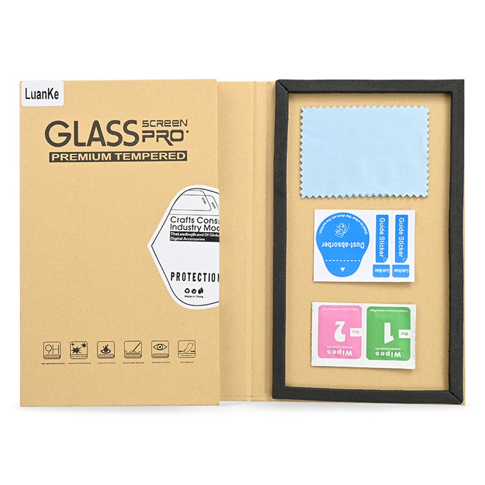 LUANKE For iPhone 7 /8 4.7 inch/SE (2020)/SE (2022) 2.5D Full Glue Screen Protector Silk Printing 9 Hardness HD Anti-explosion Full Coverage Tempered Glass Film-6