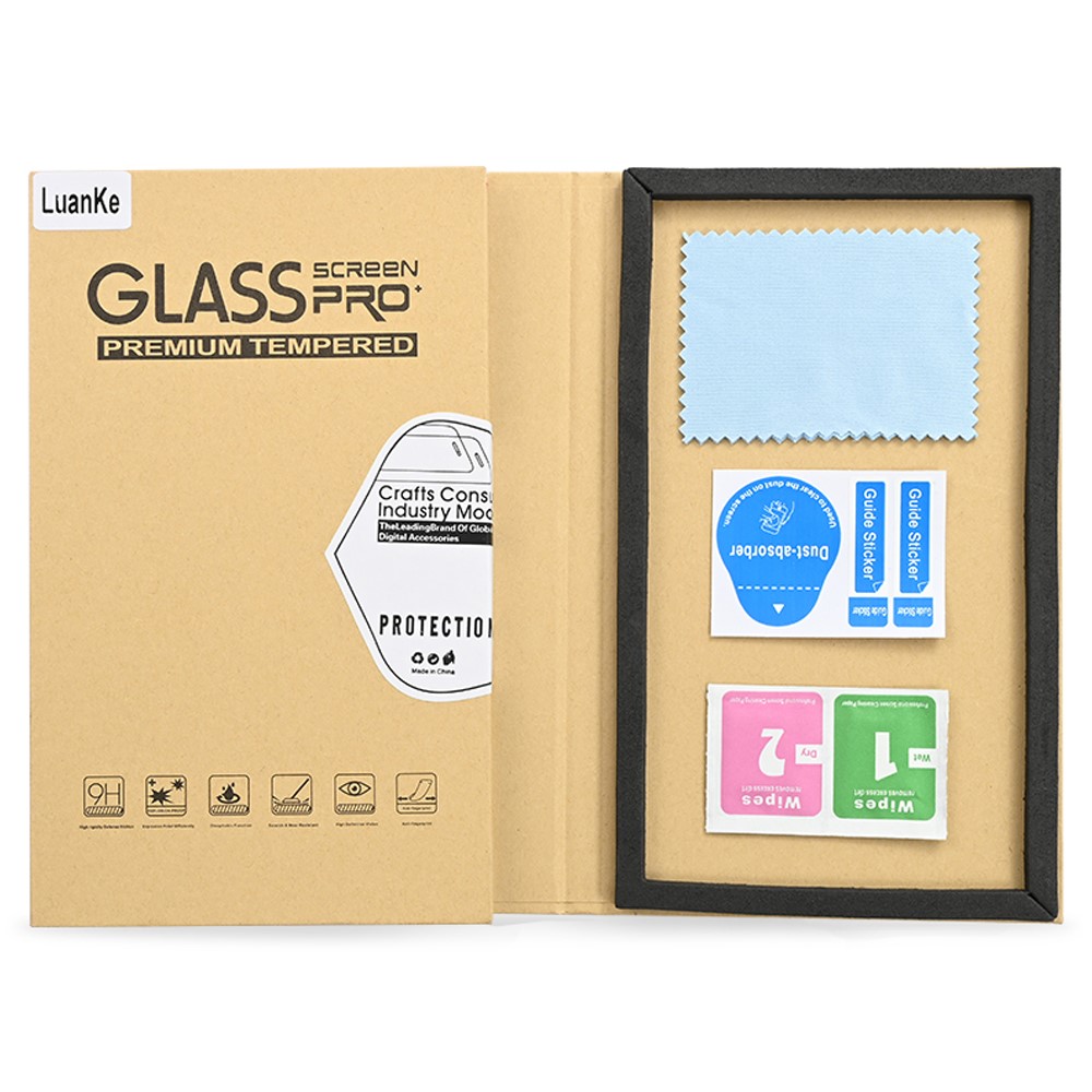 LUANKE For iPhone 13 mini 5.4 inch Full Glue Silk Printing Tempered Glass Ultra Clear Film Shatter-proof Full Screen Protector-6