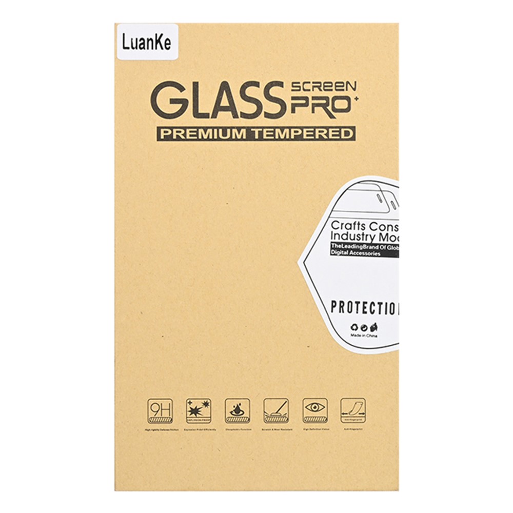 LUANKE for iPhone 14 Pro Max 6.7 inch Ultra Clear Tempered Glass Screen Protector Silk Printing Full Glue Anti-explosion Screen Cover Film-6