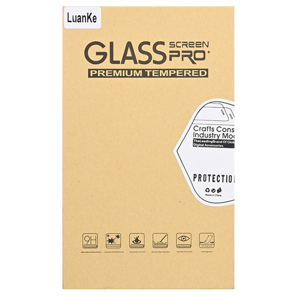 LUANKE Silk Printing Tempered Glass Film for Samsung Galaxy S22 5G, Full Size Full Glue Shatter-proof Screen Protector-7