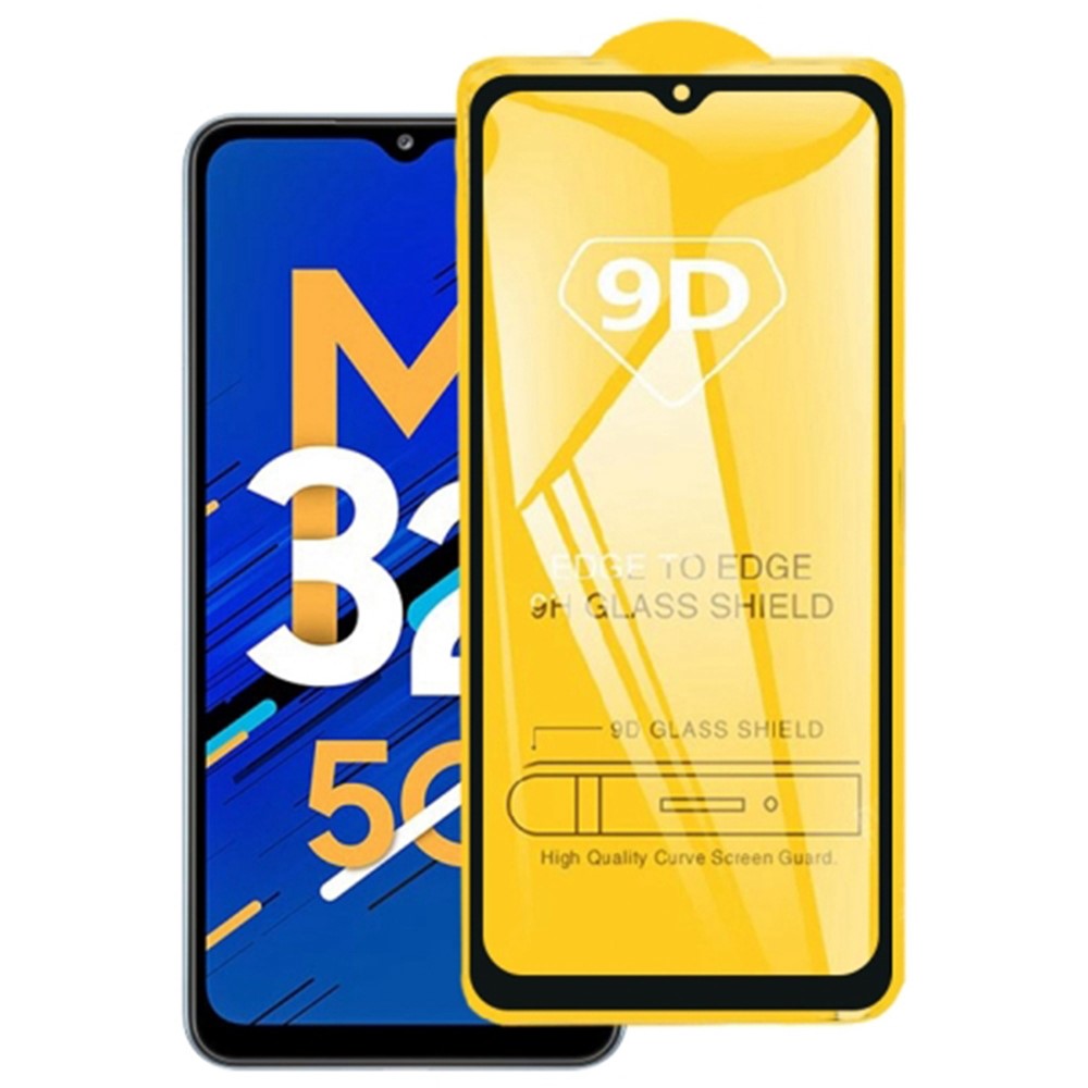 LUANKE For Samsung Galaxy M32 5G/A32 5G 2.5D Arc Edge Silk Printing Tempered Glass Film Full Glue Full Screen Protector-3