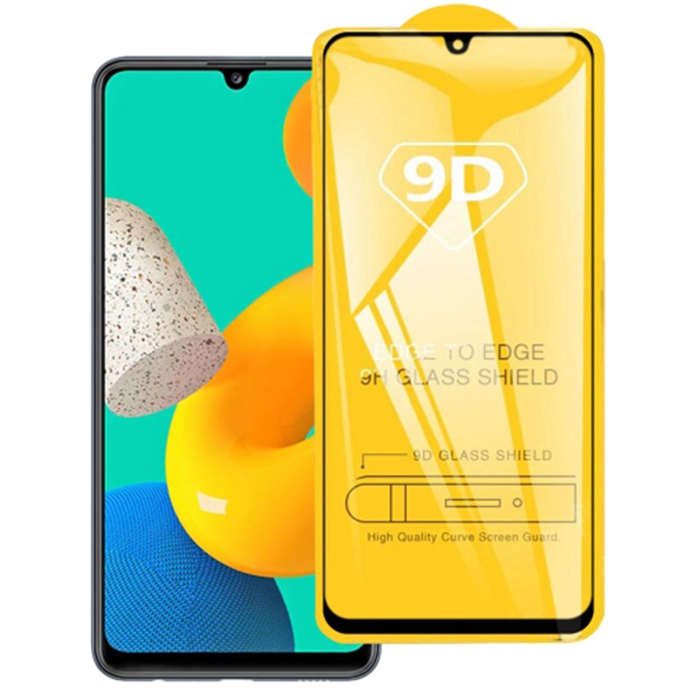 LUANKE For Samsung Galaxy M32 (Global Version) 4G Full Glue Silk Printing Tempered Glass Film Fingerprint-free Full Screen Protector-3