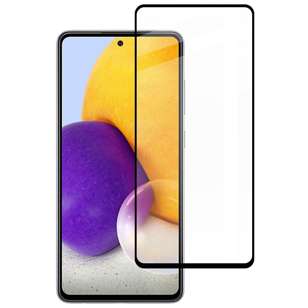 LUANKE For Samsung Galaxy A73 5G Tempered Glass Film Full Glue Full Coverage Silk Printing Screen Protector-1