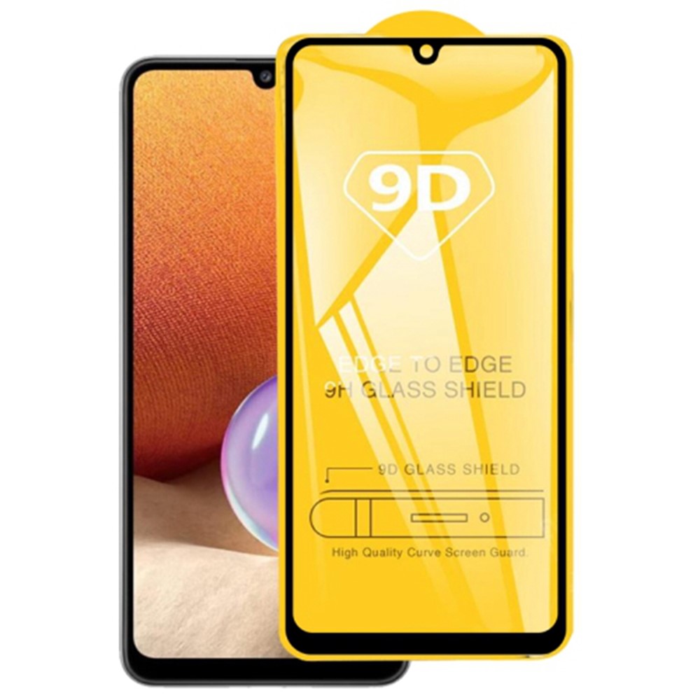 LUANKE For Samsung Galaxy A32 4G (EU Version) Silk Printing Screen Protector Full Glue Full Size Anti-explosion Tempered Glass Film-3