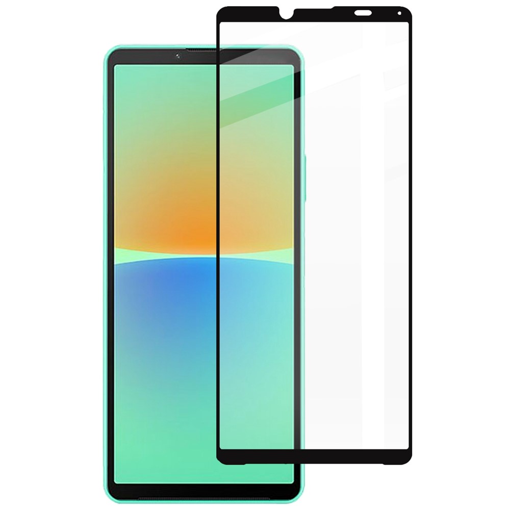 LUANKE Anti-explosion Tempered Glass Film for Sony Xperia 10 IV 5G, Full Coverage Silk Printing Full Glue Screen Protector-1