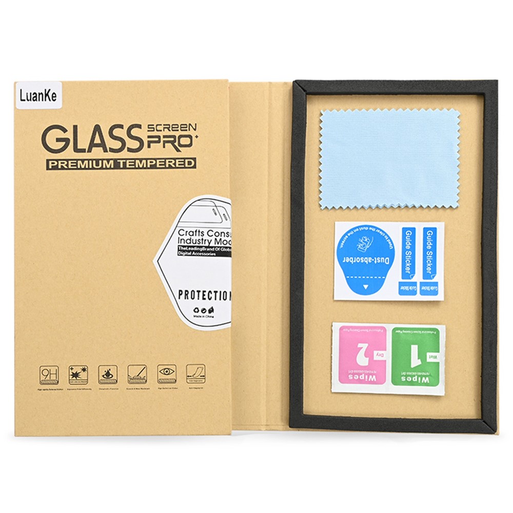 LUANKE Anti-explosion Tempered Glass Film for Sony Xperia 10 IV 5G, Full Coverage Silk Printing Full Glue Screen Protector-5