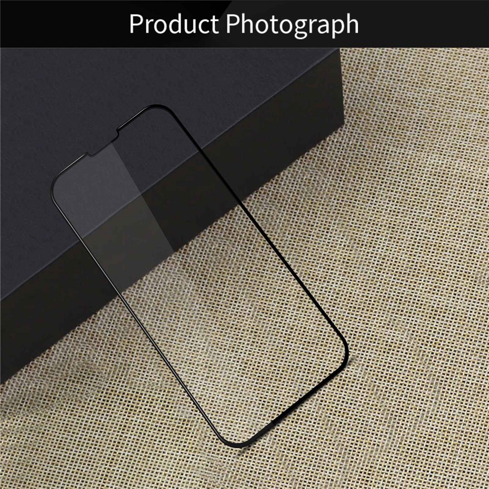 MOFI JK 3D Tempered Glass Film-1 for iPhone 14 Max 6.7 inch Full Coverage Full Glue Curved HD Clear Smooth Touch Screen Protector Film-10