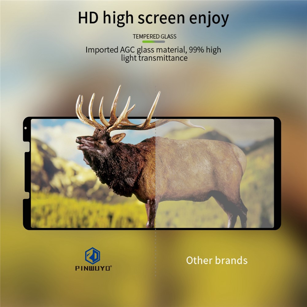 PINWUYO JK Tempered Glass Film Series-2 for Sony Xperia 1 IV 5G HD Tempered Glass Film Full Glue Anti-wear 9H Full Screen Explosion-proof Protector-9