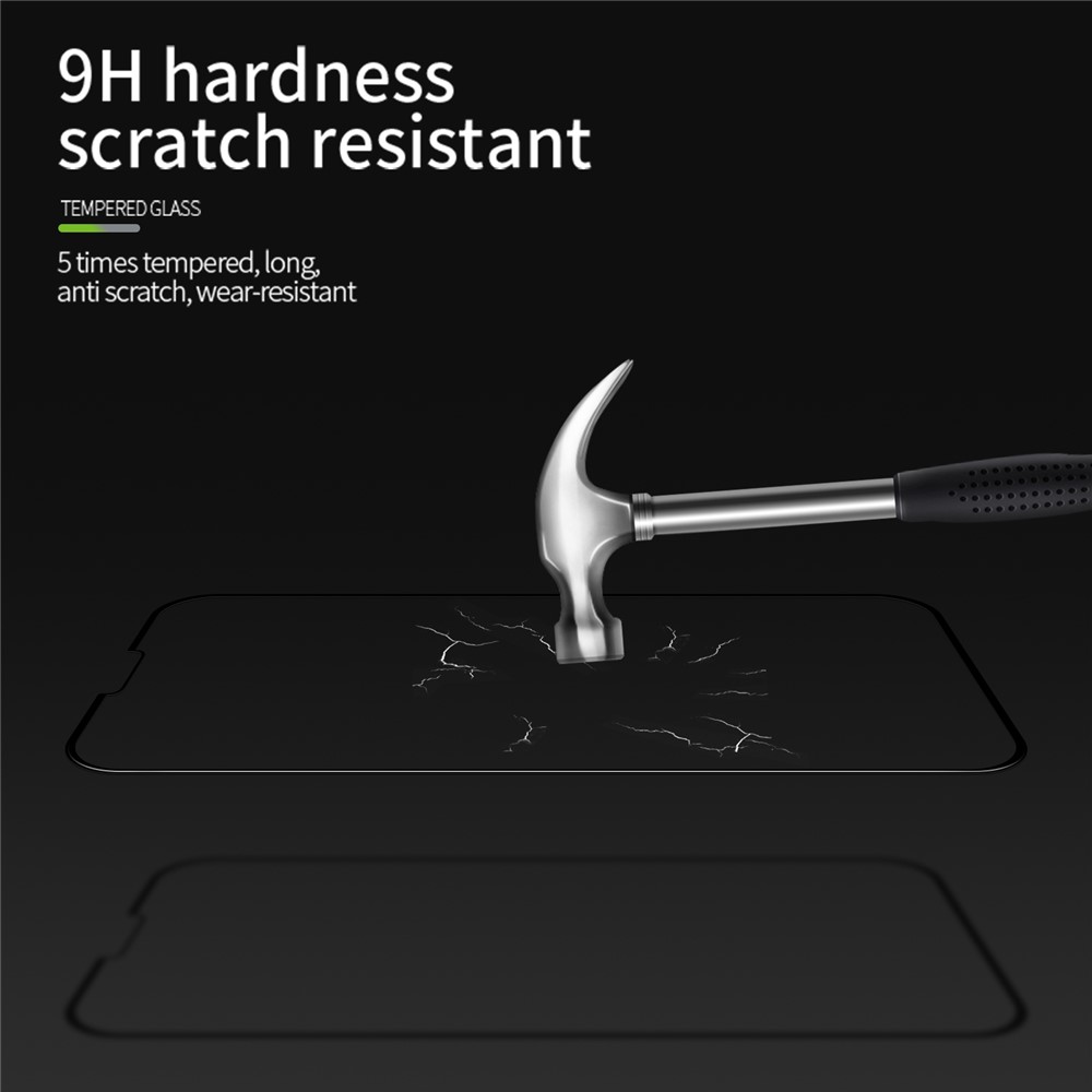 PINWUYO JK 3D Curved Tempered Glass Film-2 for iPhone 14 Max 6.7 inch HD Clear Full Coverage Anti-abrasion Full Glue Screen Protector Film-6