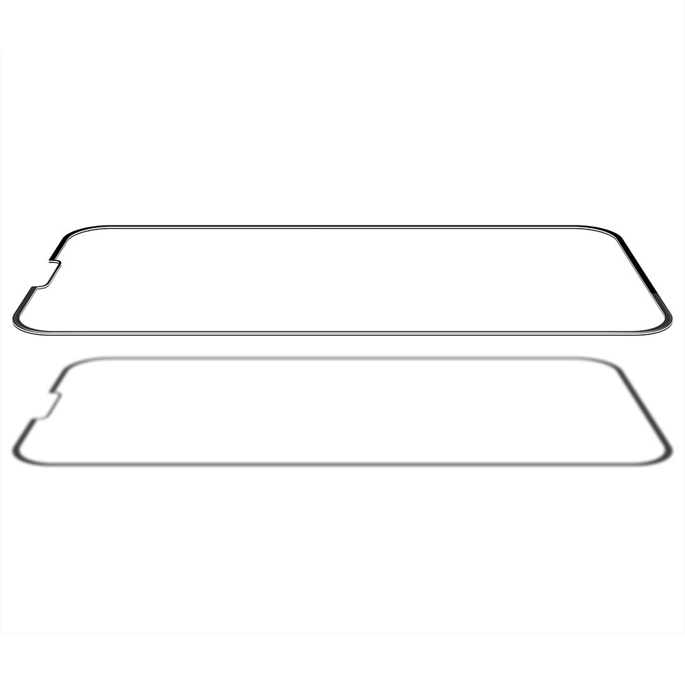 PINWUYO JK 3D Curved Tempered Glass Film-2 for iPhone 14 6.1 inch HD Clear Anti-wear Full Coverage Anti-bubble Full Glue Screen Protector Film-2