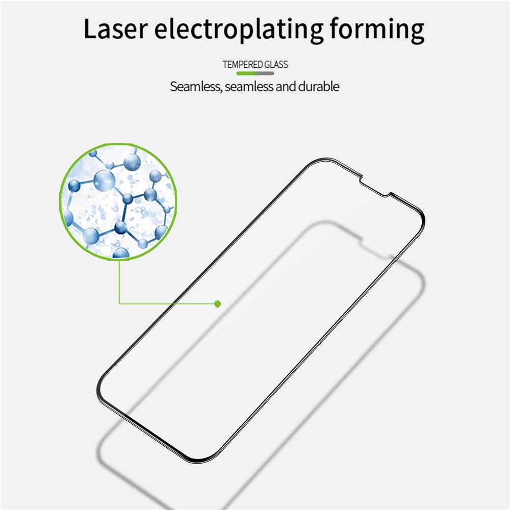 PINWUYO JK 3D Curved Tempered Glass Film-2 for iPhone 14 6.1 inch HD Clear Anti-wear Full Coverage Anti-bubble Full Glue Screen Protector Film-7