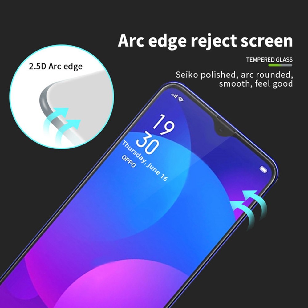 PINWUYO JK Tempered Glass Film Series-2 for Oppo A77 5G Tempered Glass Film Anti-explosion Full Glue Full Cover Screen Protector-3