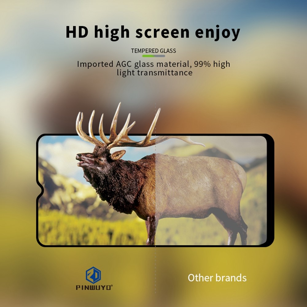 PINWUYO JK Tempered Glass Film Series-2 for Oppo A77 5G Tempered Glass Film Anti-explosion Full Glue Full Cover Screen Protector-7