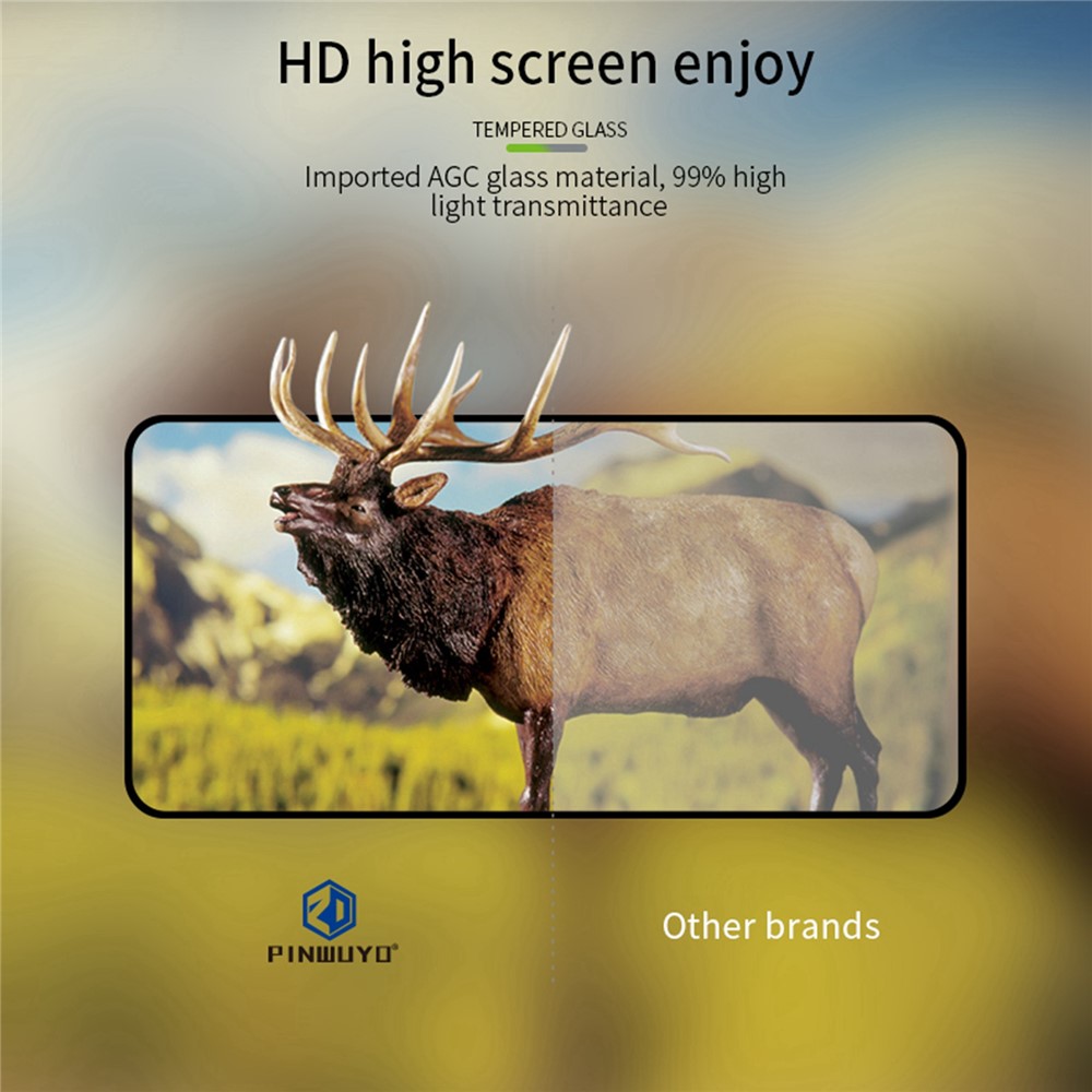 PINWUYO JK Tempered Glass Film Series-2 for Motorola Moto E32 9H Hardness Full Glue HD Clear Full Screen Protector-8