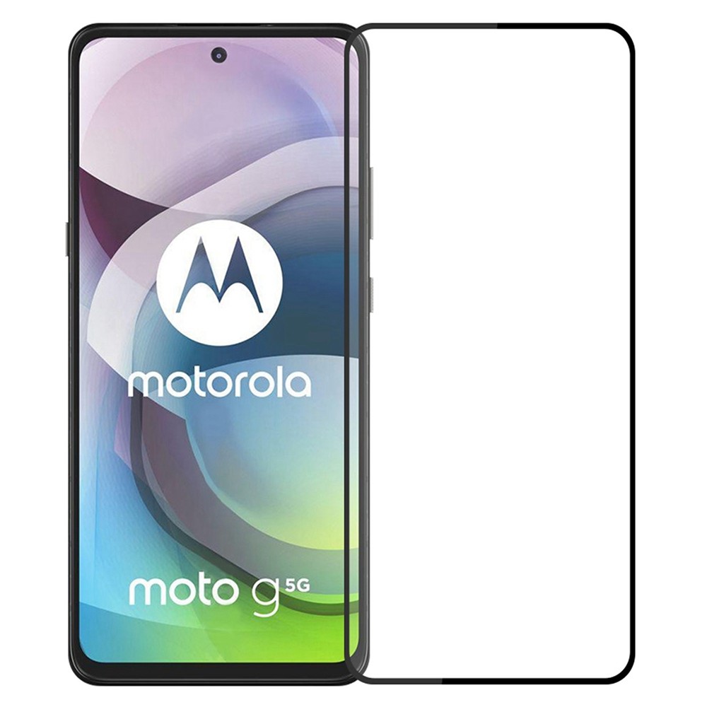 PINWUYO JK Tempered Glass Film Series-2 for Motorola Moto G22 Full Size Shatter-proof Full Glue Screen Protector-1