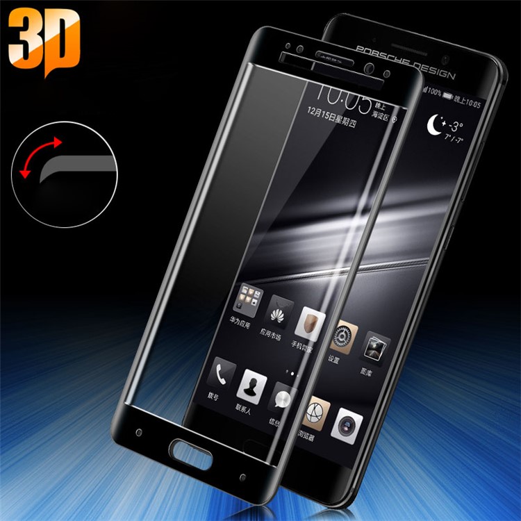 IMAK 3D Curved Full Cover Tempered Glass Screen Protector for Huawei Mate 9 Pro / Porsche Design - Black-1