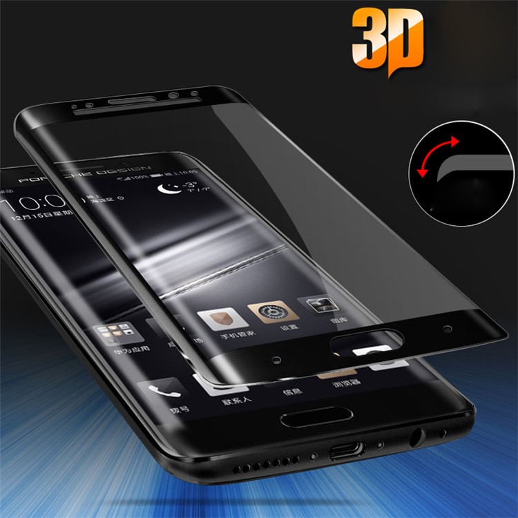 IMAK 3D Curved Full Cover Tempered Glass Screen Protector for Huawei Mate 9 Pro / Porsche Design - Black-2