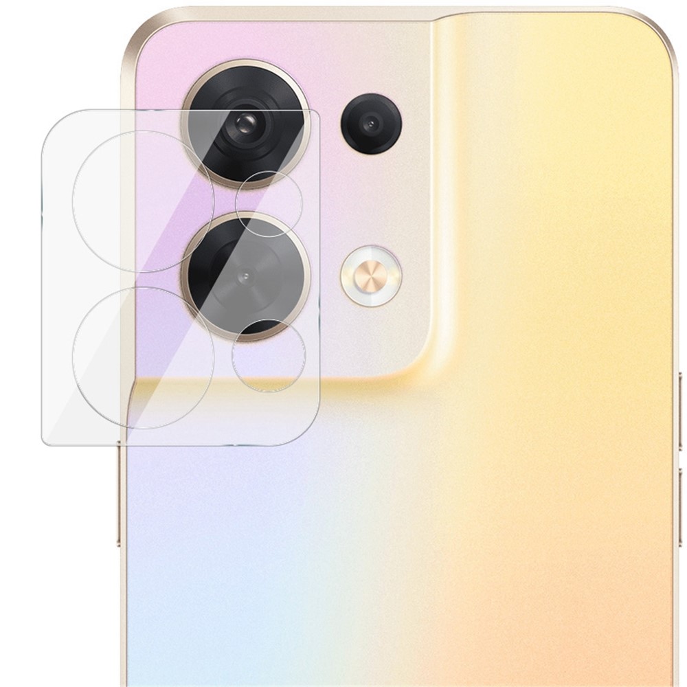 IMAK for Oppo Reno8 5G Integrated Camera Lens Protector Scratch-Resistant Tempered Glass Lens Film + Acrylic Lens Cap-2