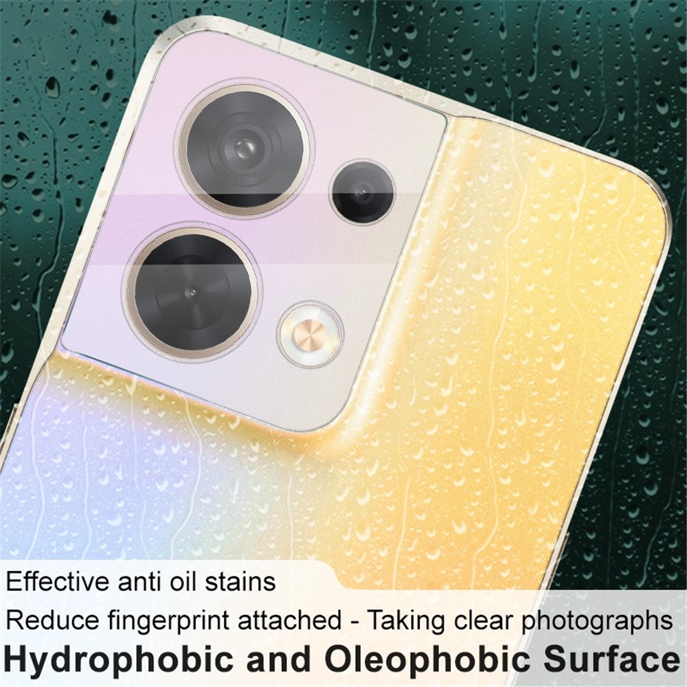 IMAK for Oppo Reno8 5G Integrated Camera Lens Protector Scratch-Resistant Tempered Glass Lens Film + Acrylic Lens Cap-7