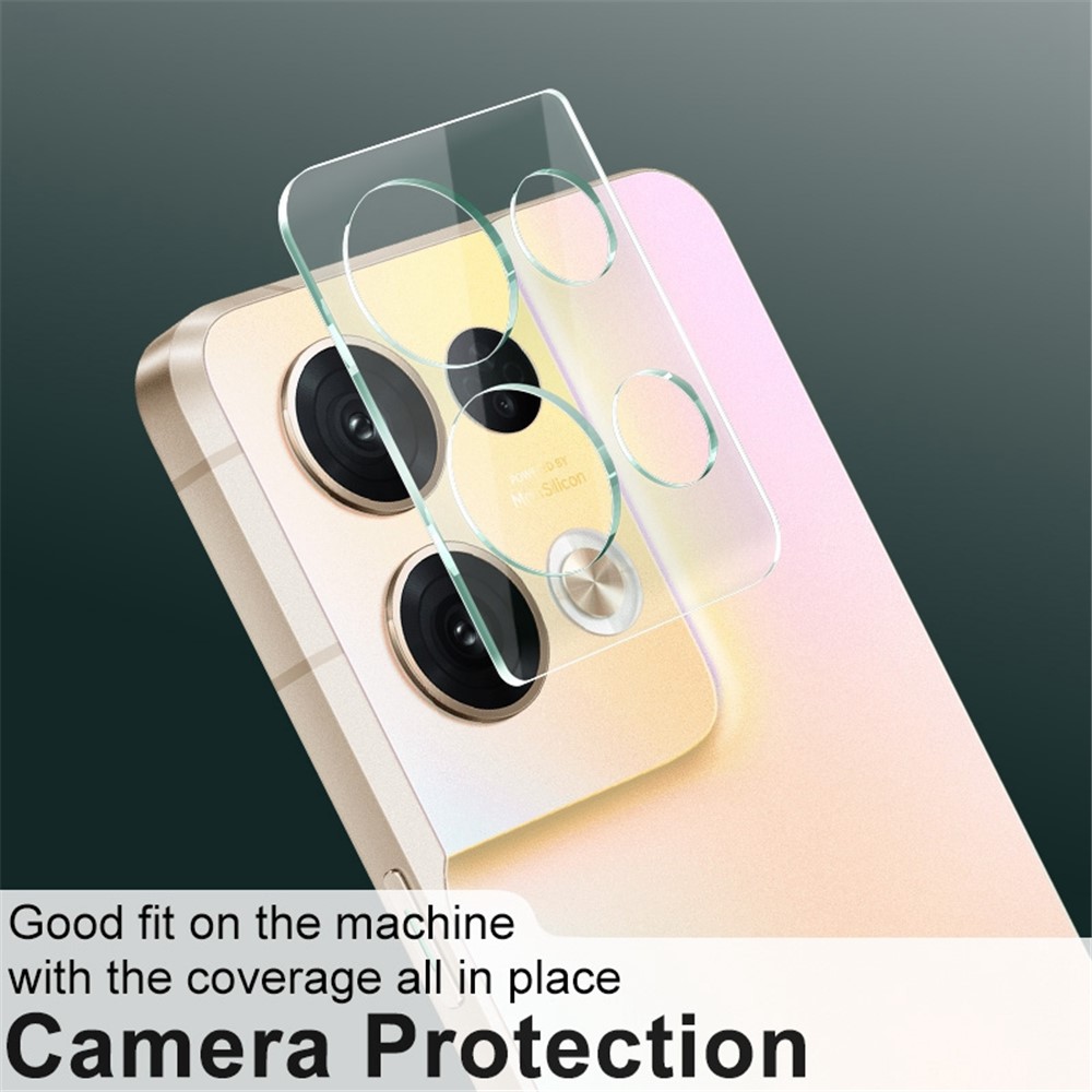 IMAK for Oppo Reno8 Pro 5G HD Tempered Glass Lens Film + Acrylic Lens Cap Anti-Scratch Integrated Camera Lens Protector-6