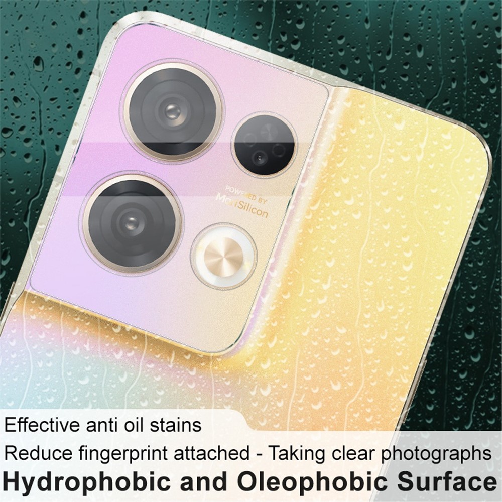 IMAK for Oppo Reno8 Pro 5G HD Tempered Glass Lens Film + Acrylic Lens Cap Anti-Scratch Integrated Camera Lens Protector-7