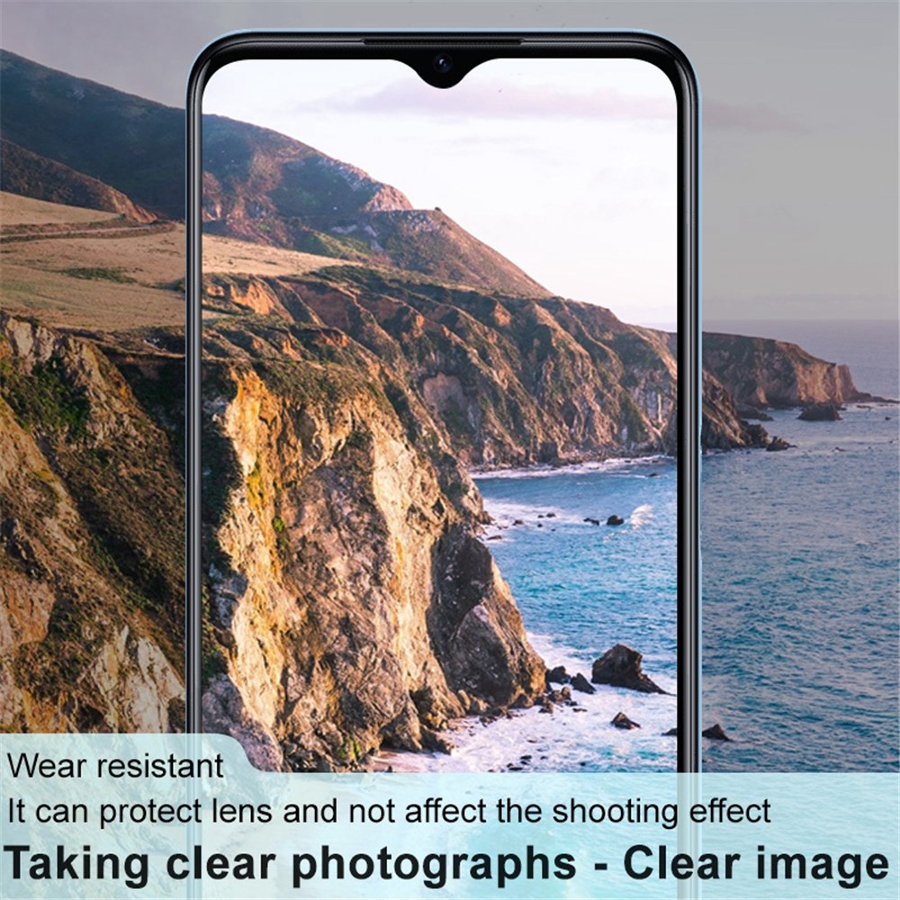 IMAK Für Realme Narzo 50A Prime Integrated Camera Objektiven Bildschirm Beschützer Mit Temperaturglas Objektiv Film + Acryl -Objektivkappe (schwarze Version)-8