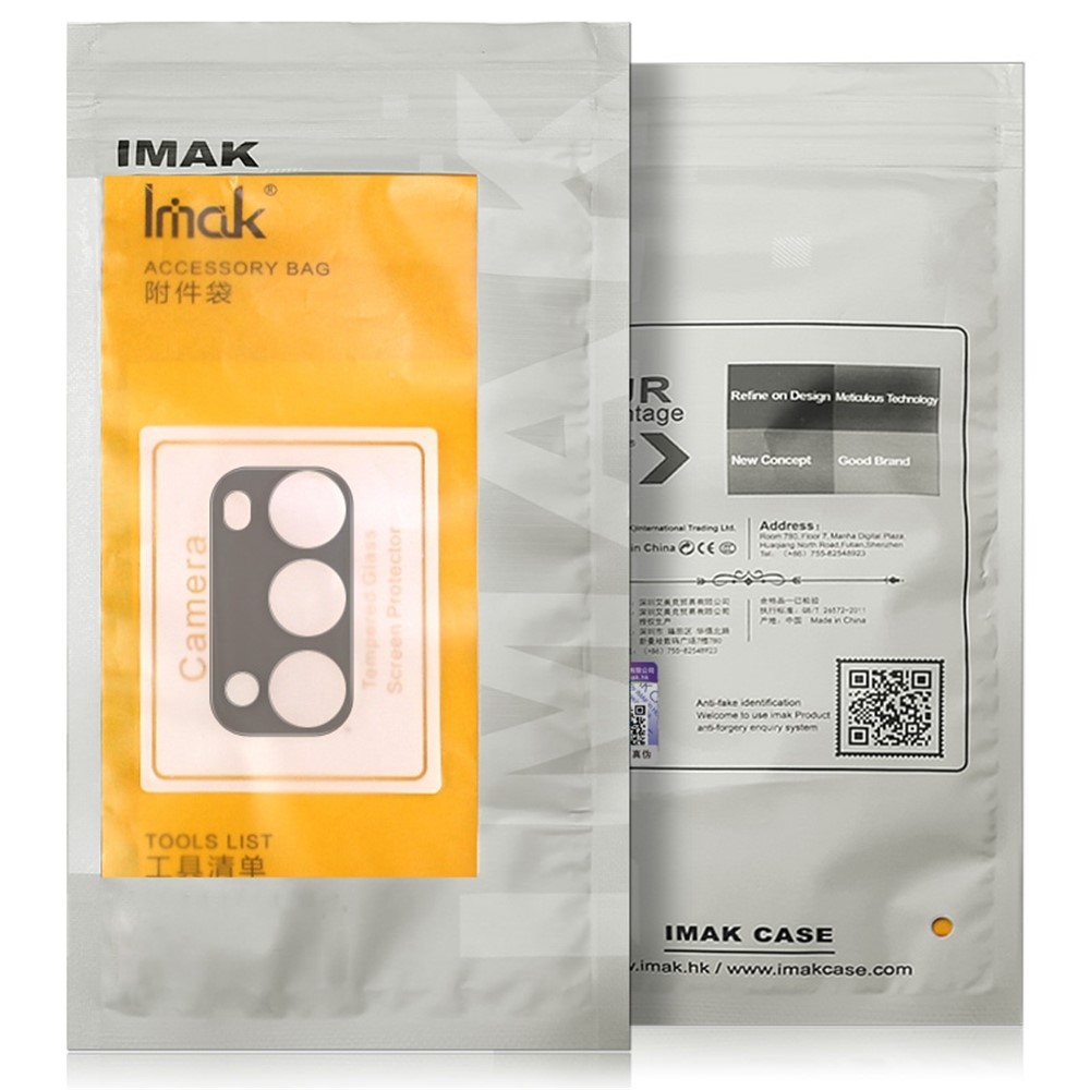 IMAK PARA REALME NARZO 50A Prime Prime Integrated Câmera Protetor De Tela Temperado Filme De Lente De Vidro + Cap (versão Preta)