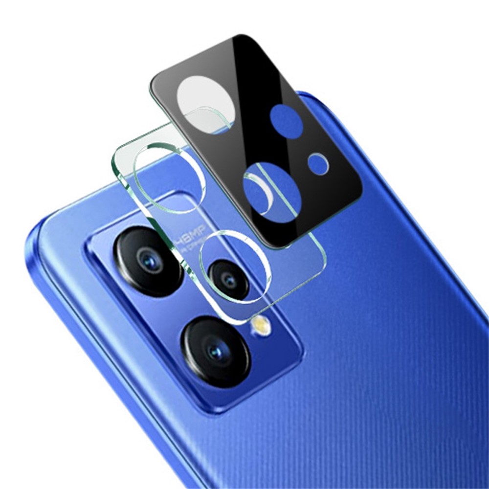 IMAK For Realme Narzo 50 Pro 5G Camera Lens Screen Protector Integrated Tempered Glass Lens Film + Acrylic Lens Cap (Black Version)-1