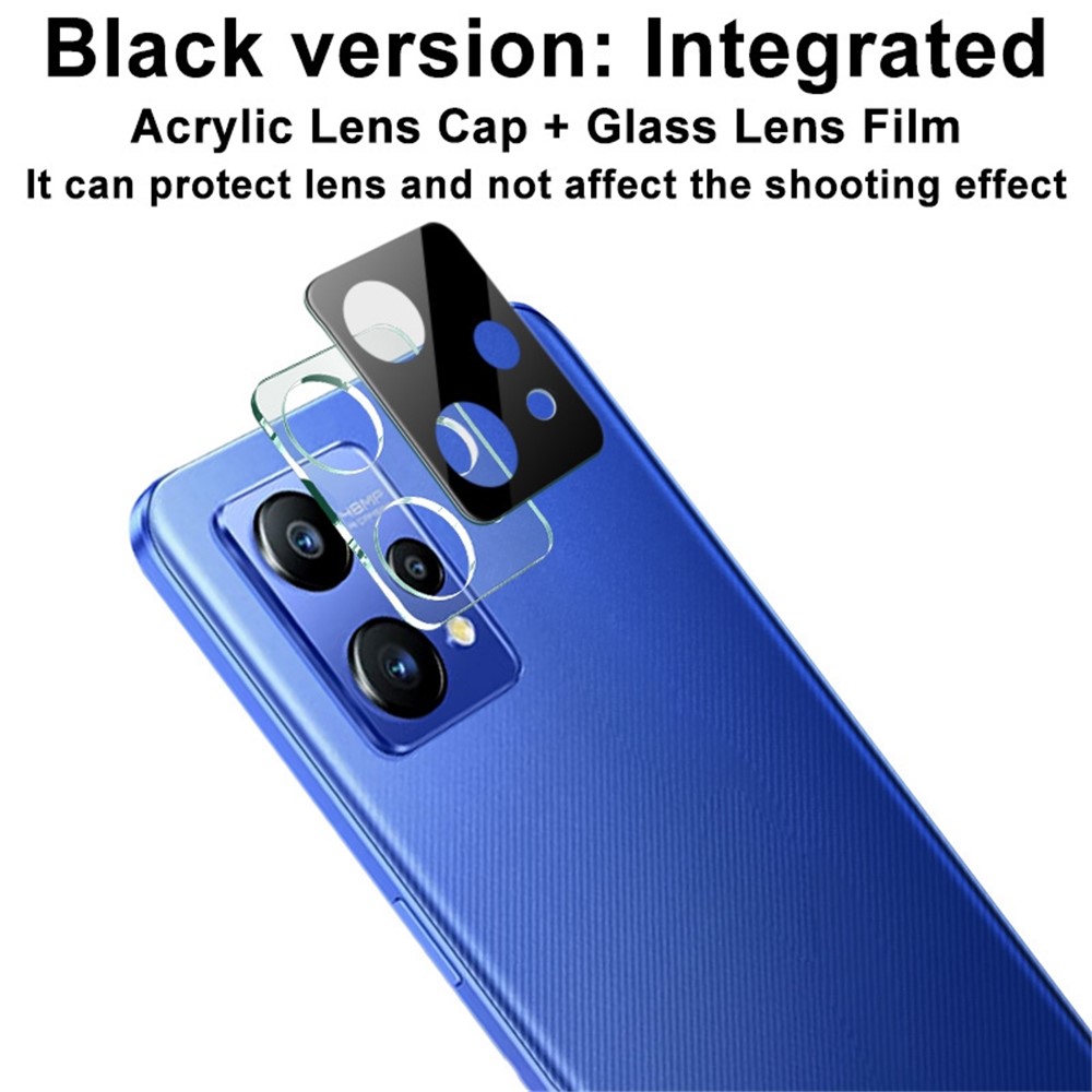 IMAK For Realme Narzo 50 Pro 5G Camera Lens Screen Protector Integrated Tempered Glass Lens Film + Acrylic Lens Cap (Black Version)-5